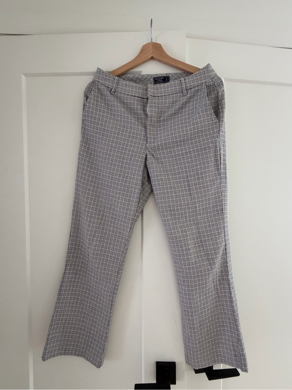 Abercrombie & Fitch Grey Checked Men’s Chinos